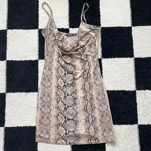 Nasty Gal Snake Print Dress